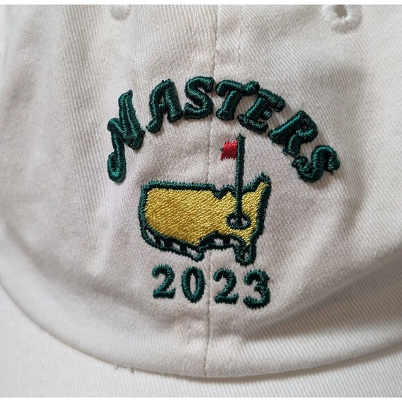 Masters Tournament Hat Cap Strap Back White Golf 2023 Augusta National Golf Club - Picture 3 of 7